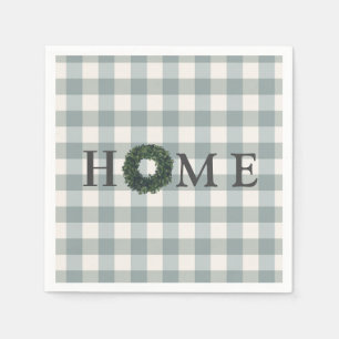 Karu ”HEM” Typografi Stilig Bondgårdsstil Country Pappersservett