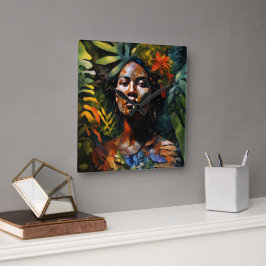 "Karuma" Jungle Dream - Kvinnor i Amazonia Fyrkantig Klocka