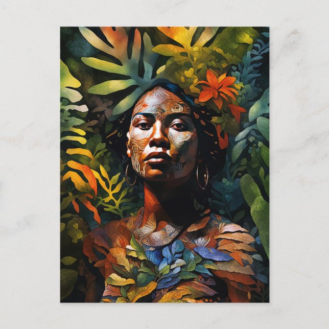 "Karuma" Jungle Dream - Kvinnor i Amazonia Vykort (Framsida)