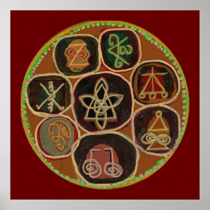 KARUNA Reiki Healing Symbols APR 2011 Poster