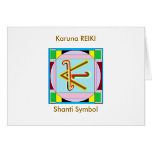 KARUNA Reiki: Shanti fred är med alla Hälsningskort