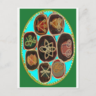 KARUNA Reiki Symbols av Navin Joshi Vykort