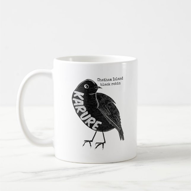 Karure Chatham Island Black robin Kaffemugg (Vänster)