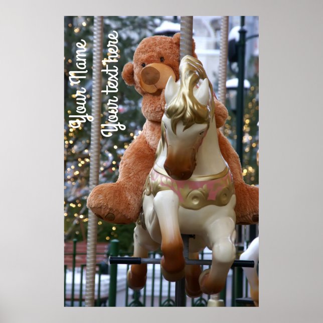 Karusel med Nalle Poster (Framsidan)
