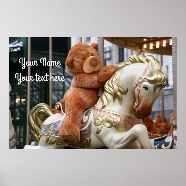 Karusel med Nalle Poster (Framsidan)