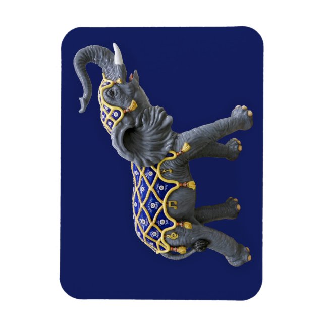Karuselldjur Elefant Foto Magnet (Vertikal)