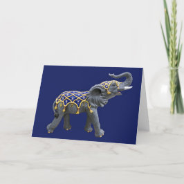 Karuselldjur Elefant Fotokort Tack Kort