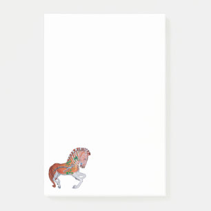 Karuselldjur Quagga Zebra Foto Anteckningar Post-it Block
