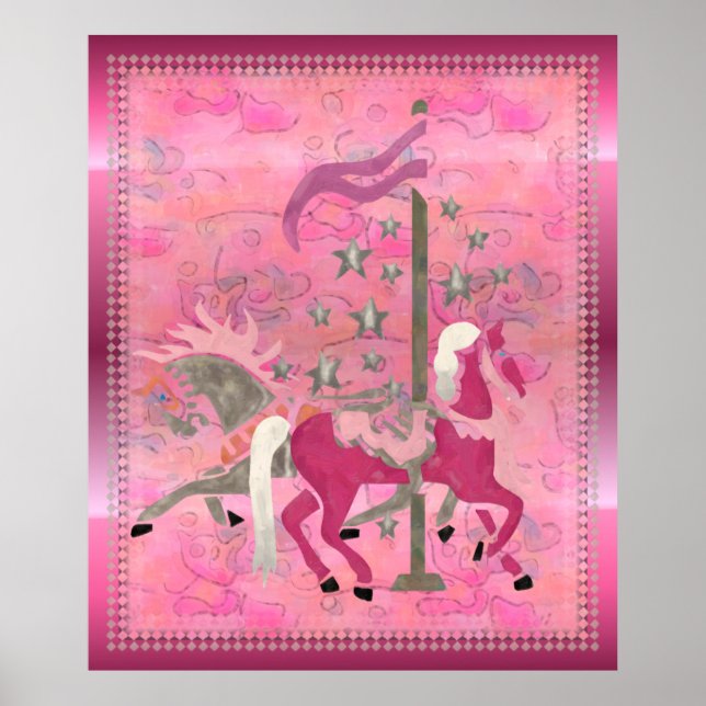 Karuselldrömmar Barnkammarens konstverk Poster (Framsidan)