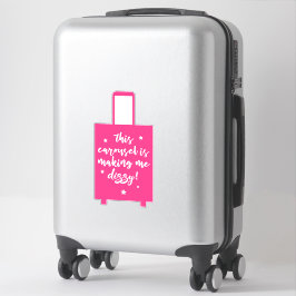 Karusellen Skapar mig Yzzy Funny Suitcase Klistermärken