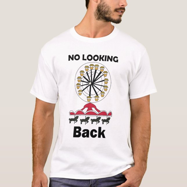 Karusellfärd Ingen tittar tillbaka Inspirerande Ci T Shirt (Framsida)