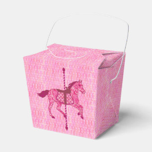 Karusellhäst - Fuchsia rosa Presentaskar