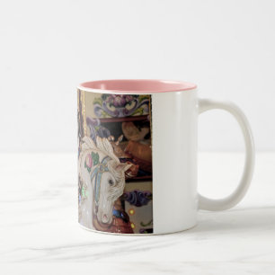 Karusellhästar skriver kaffe mugg