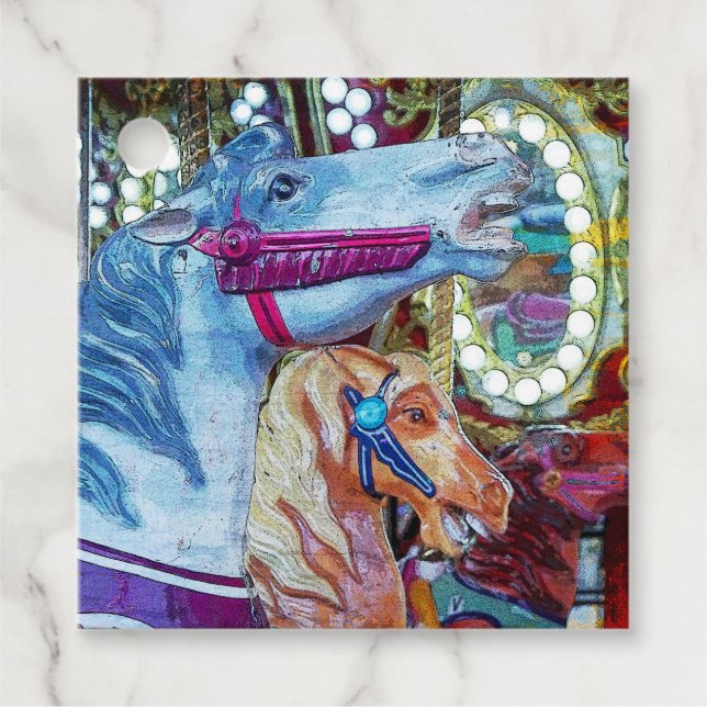 Karusellhästkapplöpning Gåvor Etiketter (Framsida)