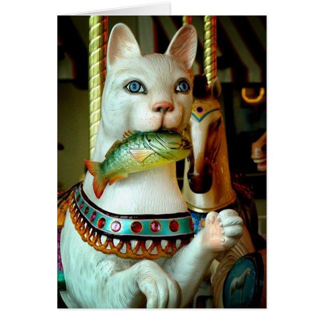 Karusellkattunge Hälsningskort (Framsidan)