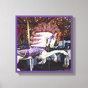 Karusellserie 12 för målarmålad häst canvastryck