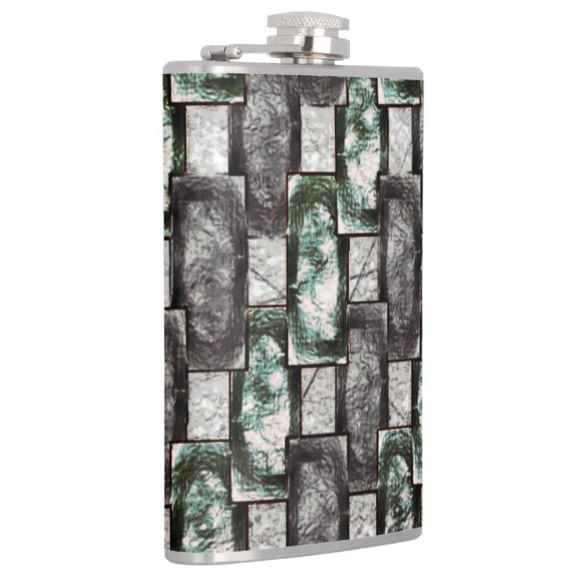 Karvade och nedfläckad, grått-grönt fickplunta (Höger)