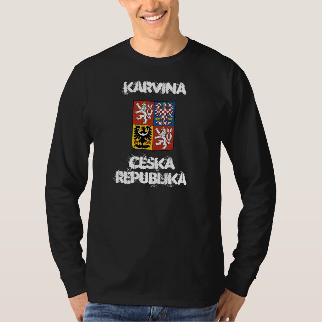 Karvina, Tjeckien, jackat av arm Tee Shirt (Framsida)