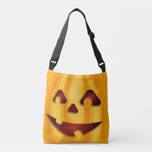 Karvpumpad pumpliknande Halloween-konstruktion Axelväska (Framsida)