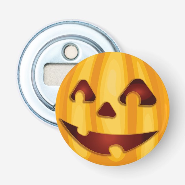 Karvpumpad pumpliknande Halloween-konstruktion Flasköppnare (Framsidan)