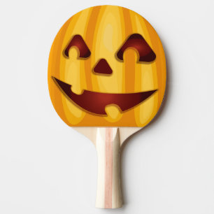 Karvpumpad pumpliknande Halloween-konstruktion Pingisracket