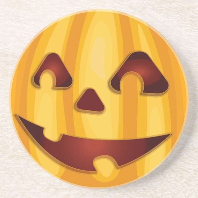 Karvpumpad pumpliknande Halloween-konstruktion Underlägg (Framsidan)
