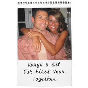 Karyn & Sal vårt första år tillsammans Kalender