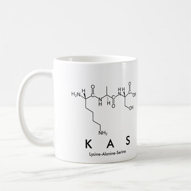 Kas peptide namn mugg (Vänster)