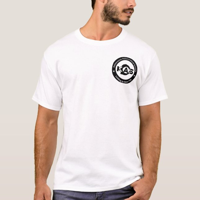 KAS Vit T-shirt (Pocket-Logotyp) (Framsida)