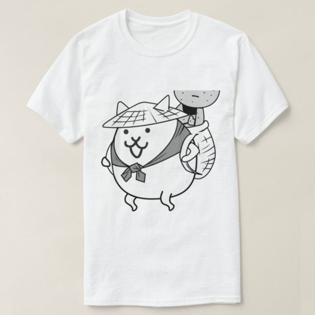 Kasa Jizo Uber Sällsynt Cat Battle Cats T Shirt (Design framsida)