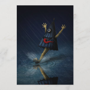 Kasa Obake Japanska paraplyorganisationen Ghost Ra Inbjudningar