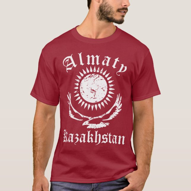 Kasakhstan Almaty vintage Tee Shirt (Framsida)