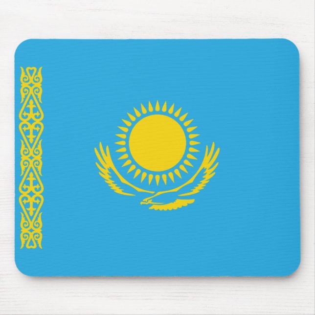Kasakhstan flagga Mousepad Musmatta (Framsidan)