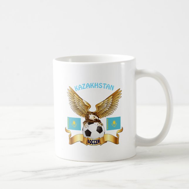 Kasakhstan fotbolldesigner kaffemugg (Höger)