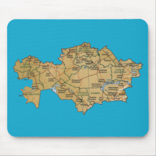 Kasakhstan karta Mousepad Musmatta