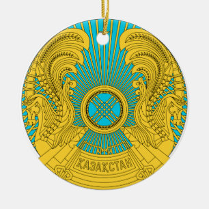 Kasakhstan medborgareEmblem Julgransprydnad Keramik