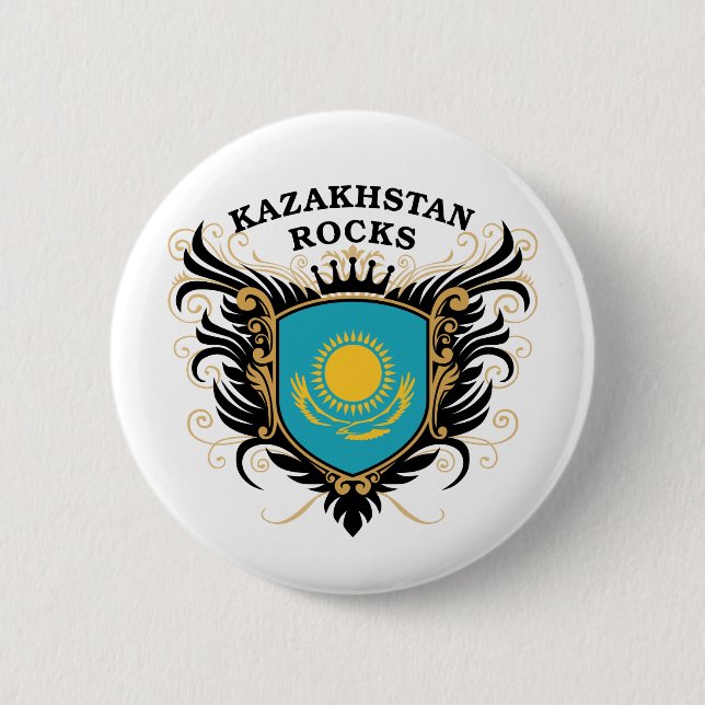 Kasakhstan stenar knapp (Framsida)