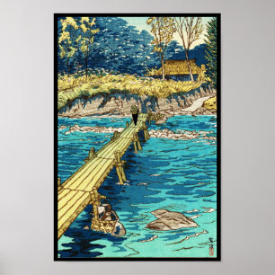 Kasamatsu Shiro Musashi Arashiyama shinhanga Poster