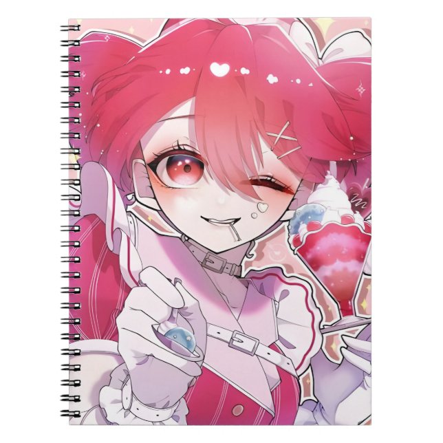 Kasane teto notebook anteckningsbok (Framsidan)