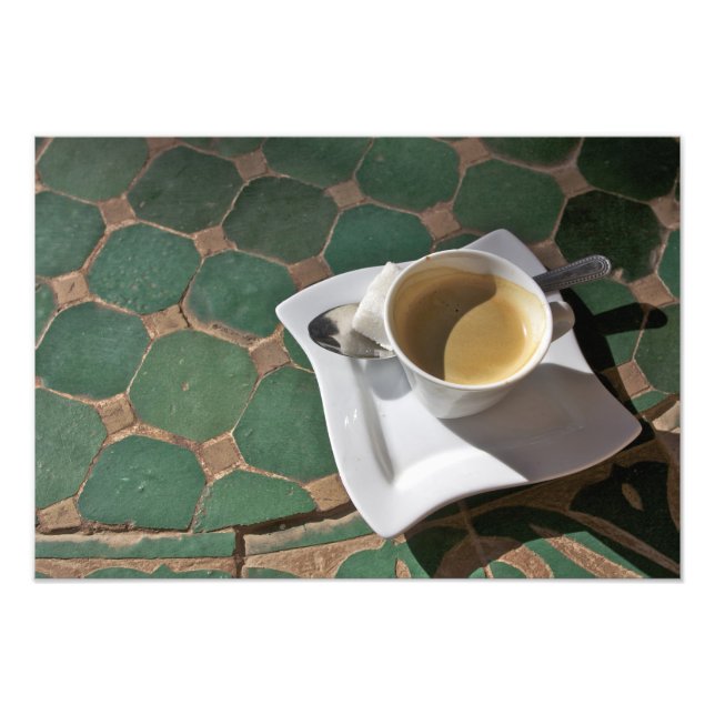 Kasbah Hotel and Restaurant, kaffe och grönt Fototryck (Framsidan)