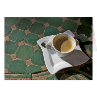 Kasbah Hotel and Restaurant, kaffe och grönt Hälsningskort
