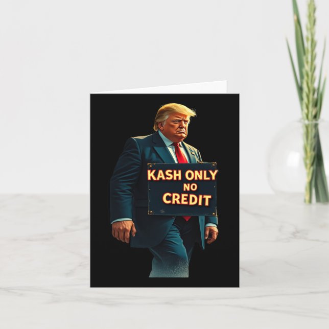 Kash only No Kredit Donald Trump Kort (Framsida)
