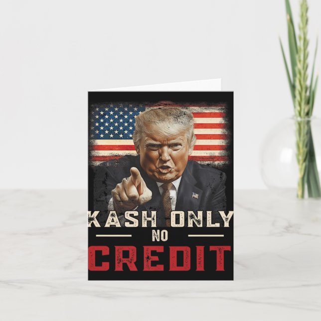 Kash only No Kredit Donald Trump Premium Kort (Framsida)