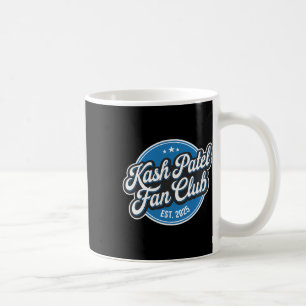 Kash Patel Fan Club Est. 2025 Retro Logo Trump Nom Kaffemugg
