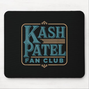 Kash Patel Fläkt Klubb Vintage Logotyp President T Musmatta