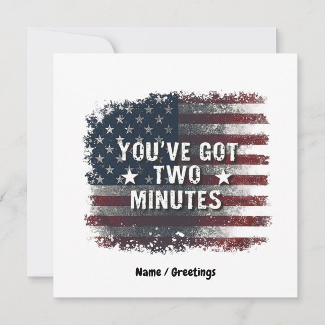Kash Patel "You've Got Two Minutes" Intervju Citat Inbjudningar (Framsida)