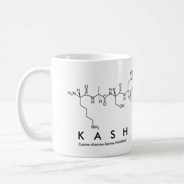 Kash peptide namn mugg (Vänster)
