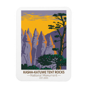 Kasha - Katuwe Tält Sten nationalmonument Magnet