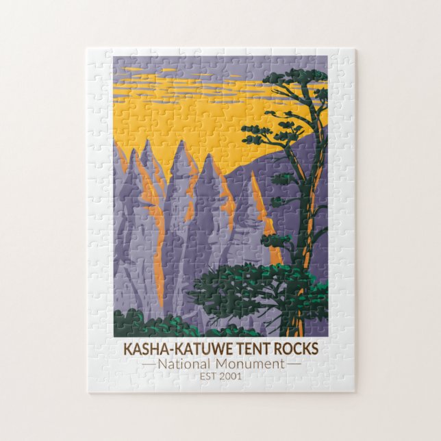 Kasha - Katuwe Tält Sten nationalmonument Pussel (Vertikal)