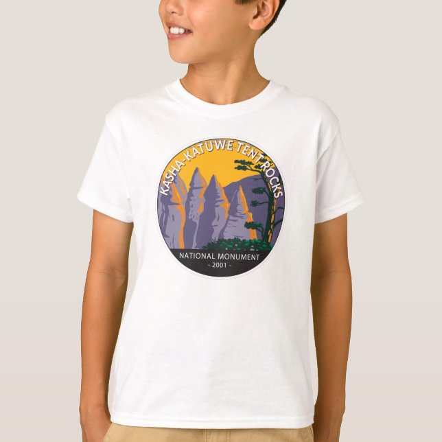 Kasha - Katuwe Tält Sten nationalmonument   T Shirt (Framsida)